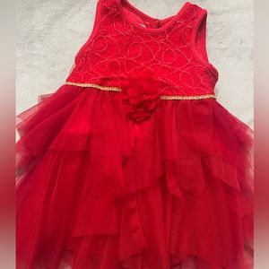 Red party dress - 18 months